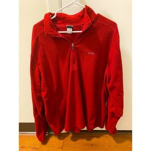 Champion Red Long Sleeve Fleece Jacket